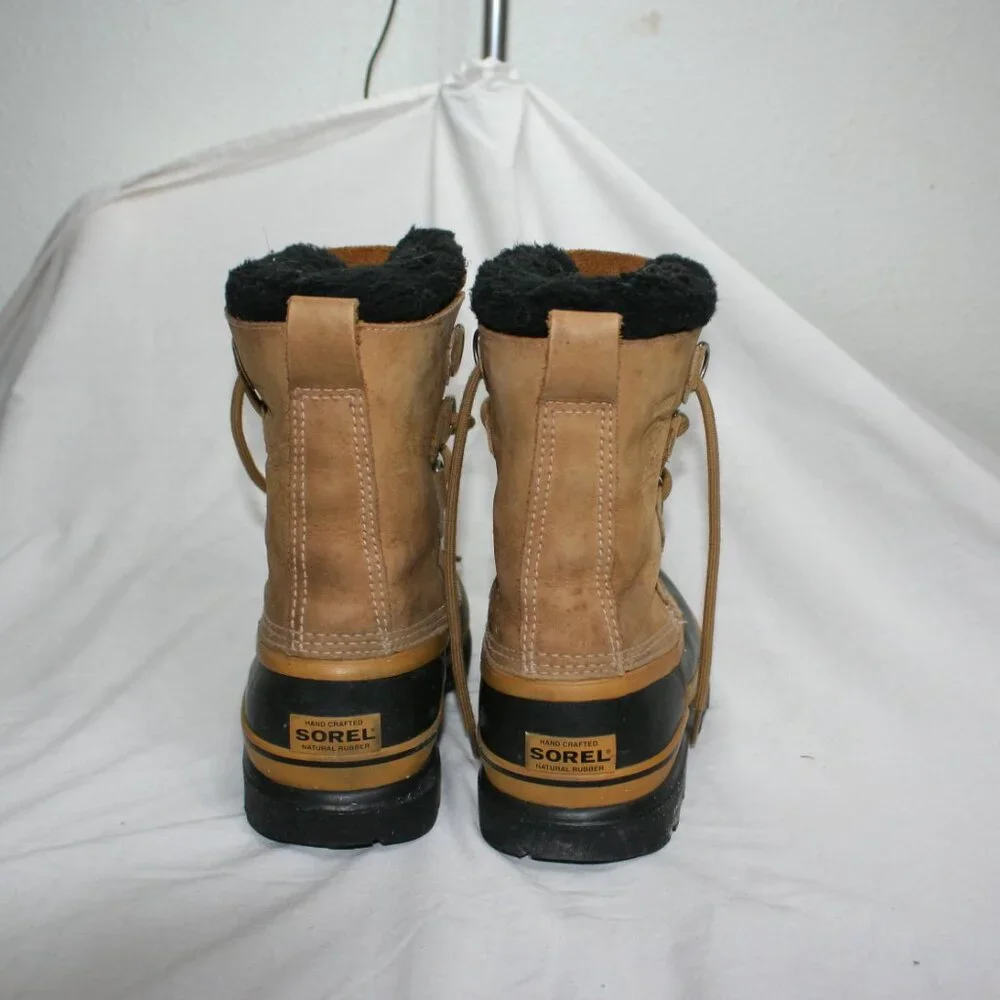 🌨️ Men's Vintage Sorel Caribou Waterproof Duck Boots – Great Condition 🌨️